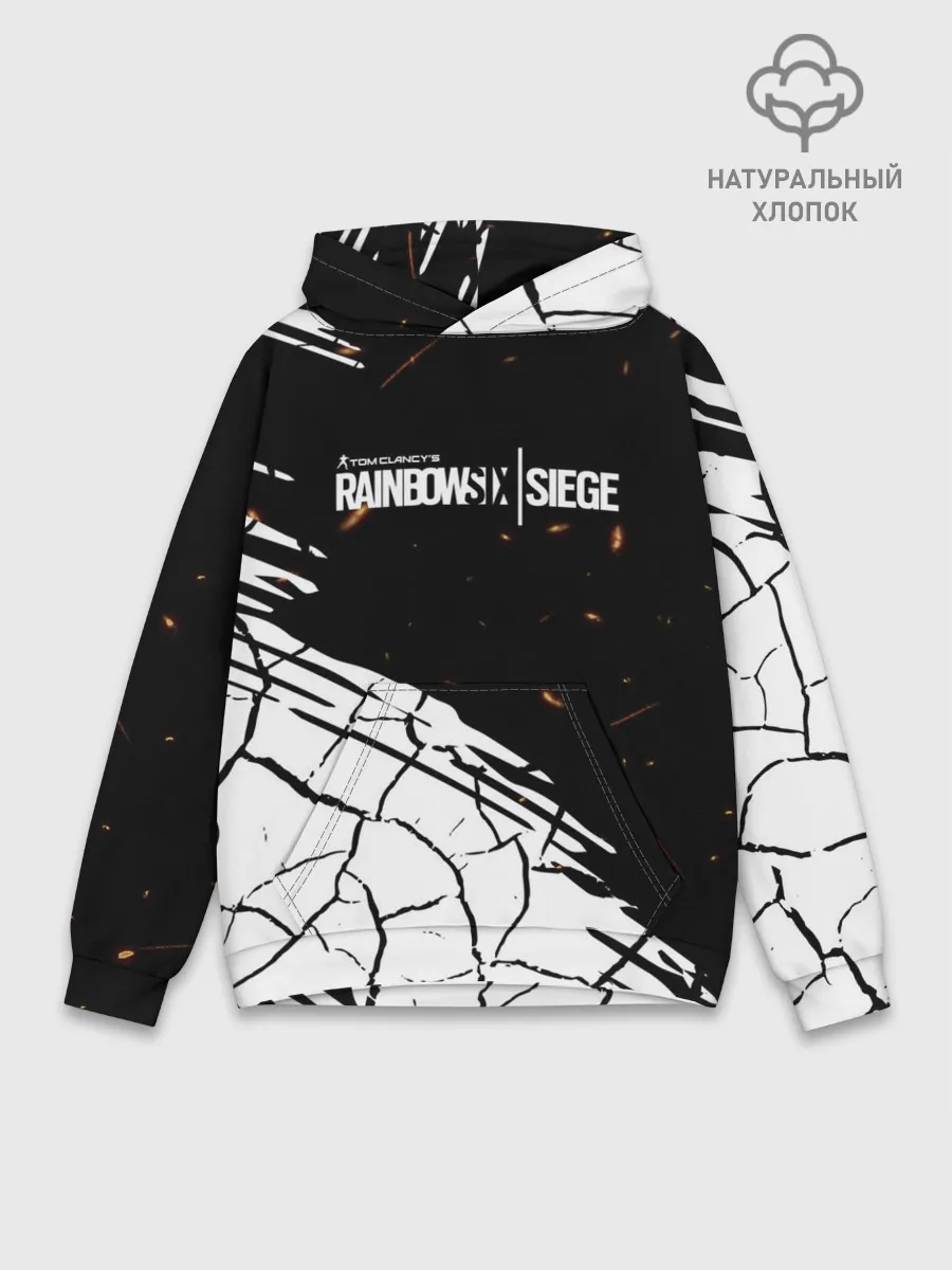 Худи мужской база хлопок / Rainbow Six Siege: Раскаленные пули.