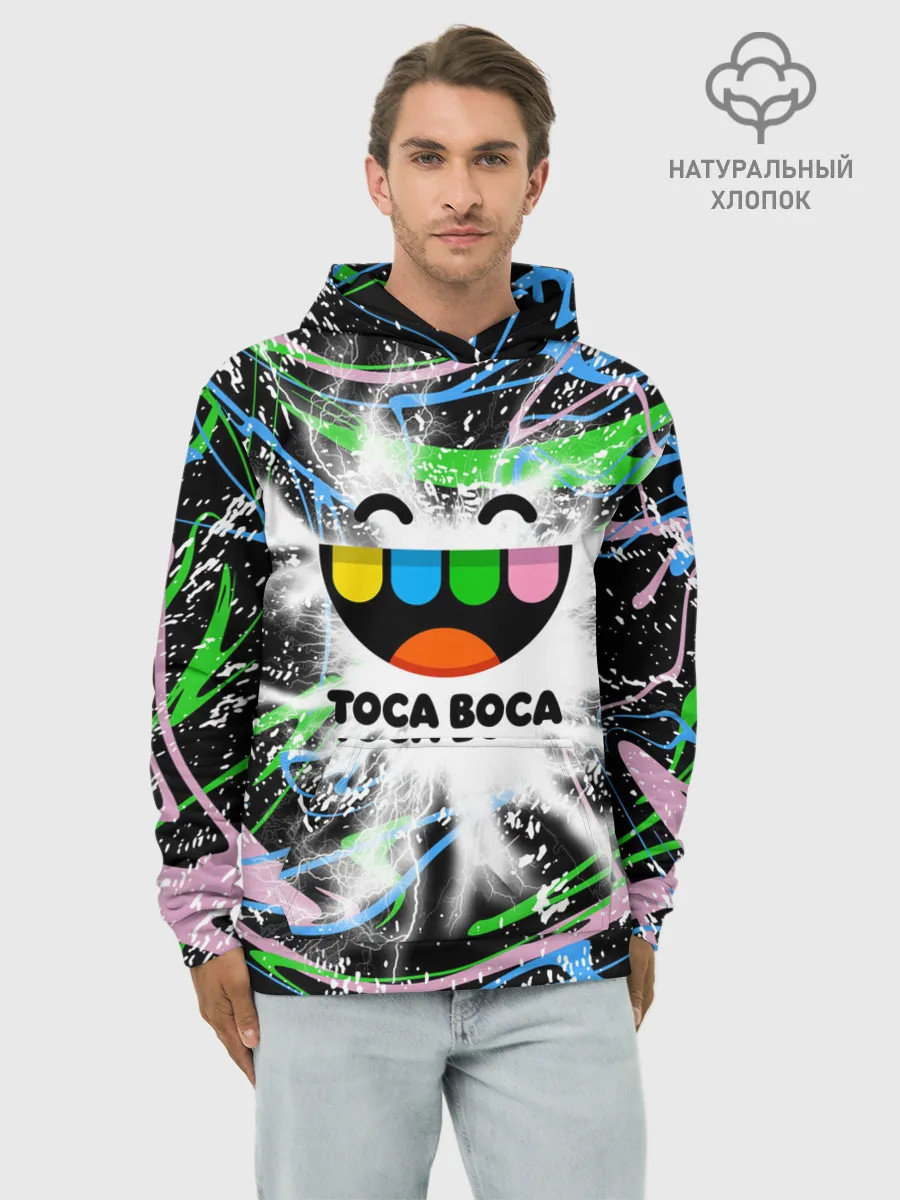 Худи мужской база хлопок / Toca Boca: Весельчак.