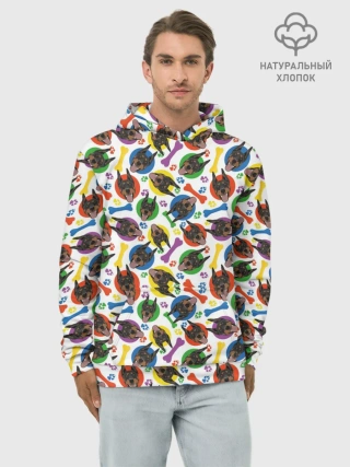 Худи мужской база хлопок / Доберман