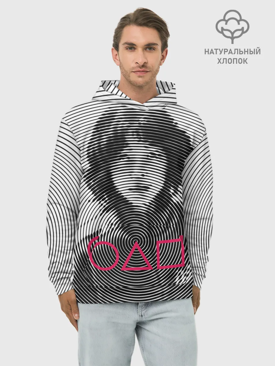 Худи мужской база хлопок / Игра в кальмара: игрок 067