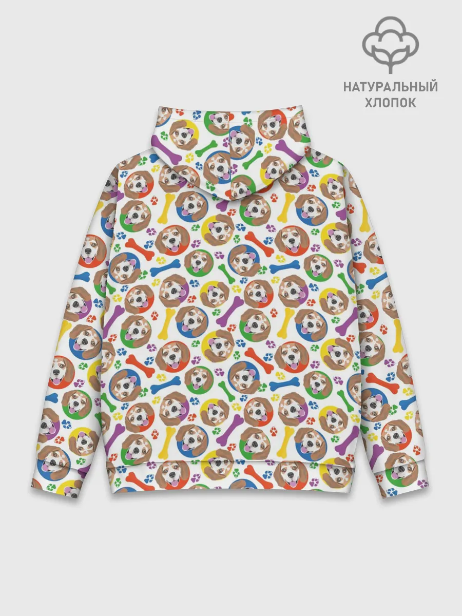 Худи мужской база хлопок / Бигль