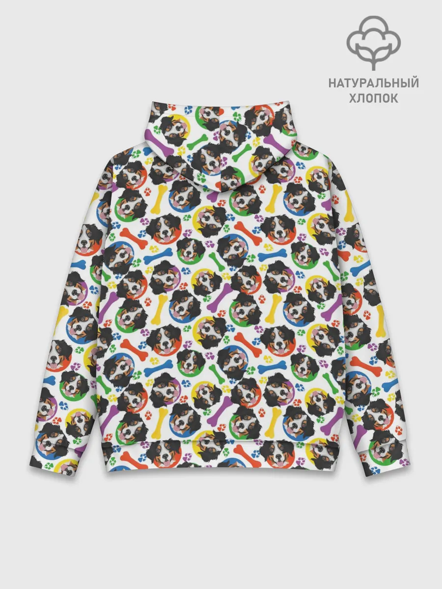 Худи мужской база хлопок / Бернский Зенненхунд