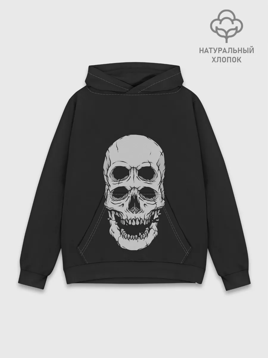 Худи мужской база хлопок / Terrible Skull