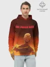 Худи мужской база хлопок / Сайтама в огне One Punch-Man