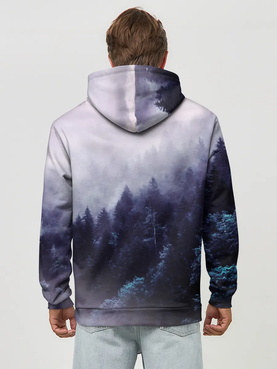 Худи мужской база хлопок / ЛЕСНОЙ ТУМАН