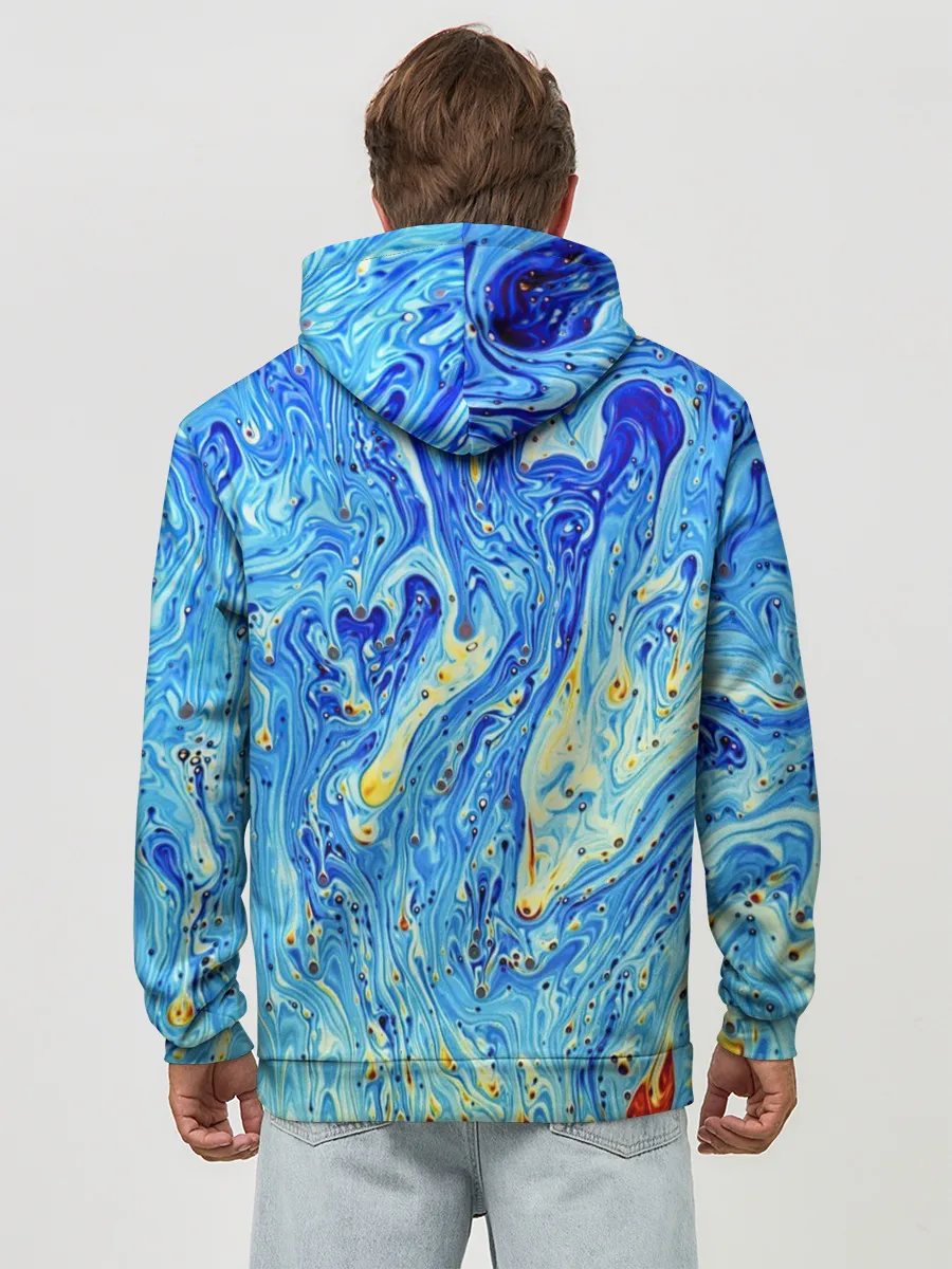 Худи мужской база хлопок / Сползающие краски