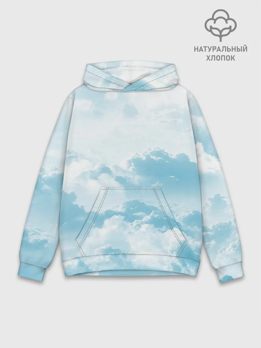 Худи мужской база хлопок / Плотные облака