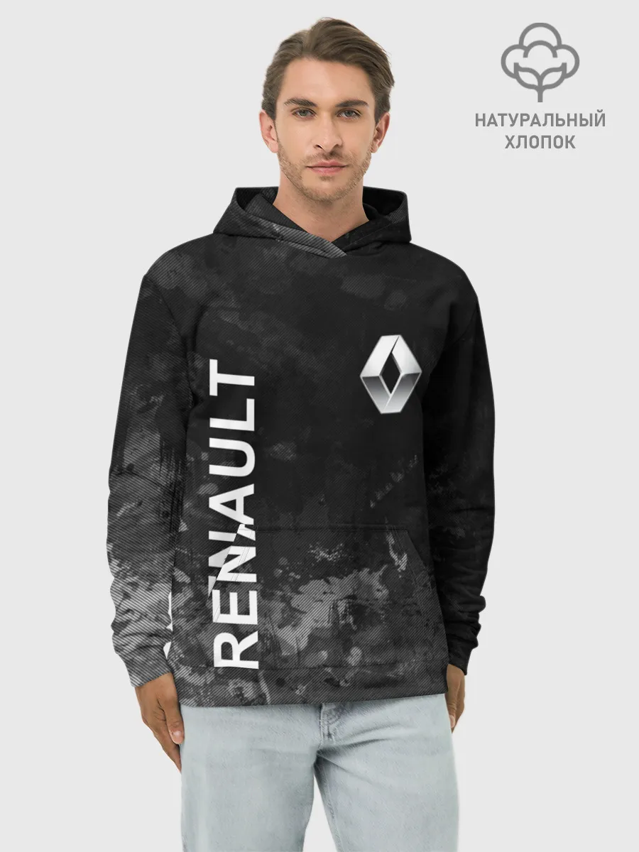 Худи мужской база хлопок / Рено, текстура