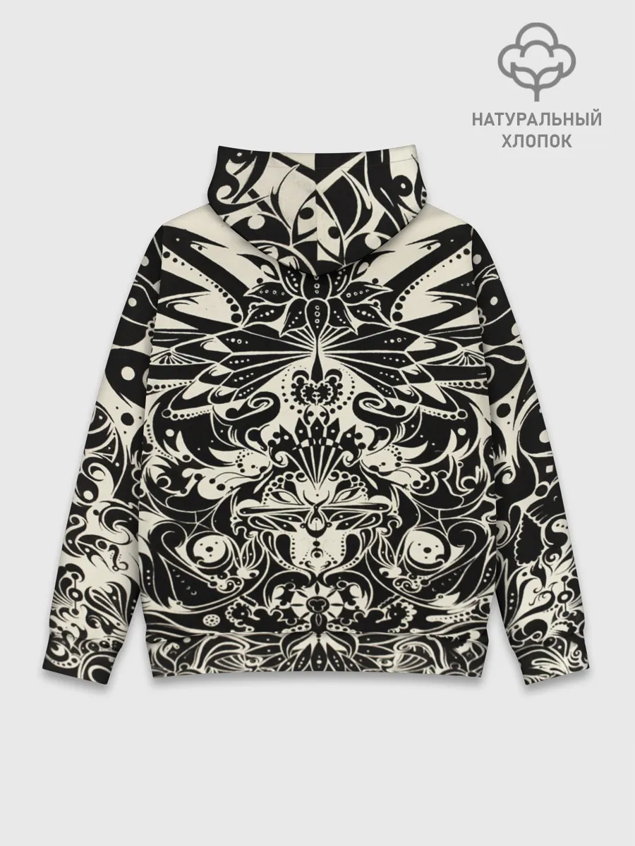 Худи мужской база хлопок / Муар