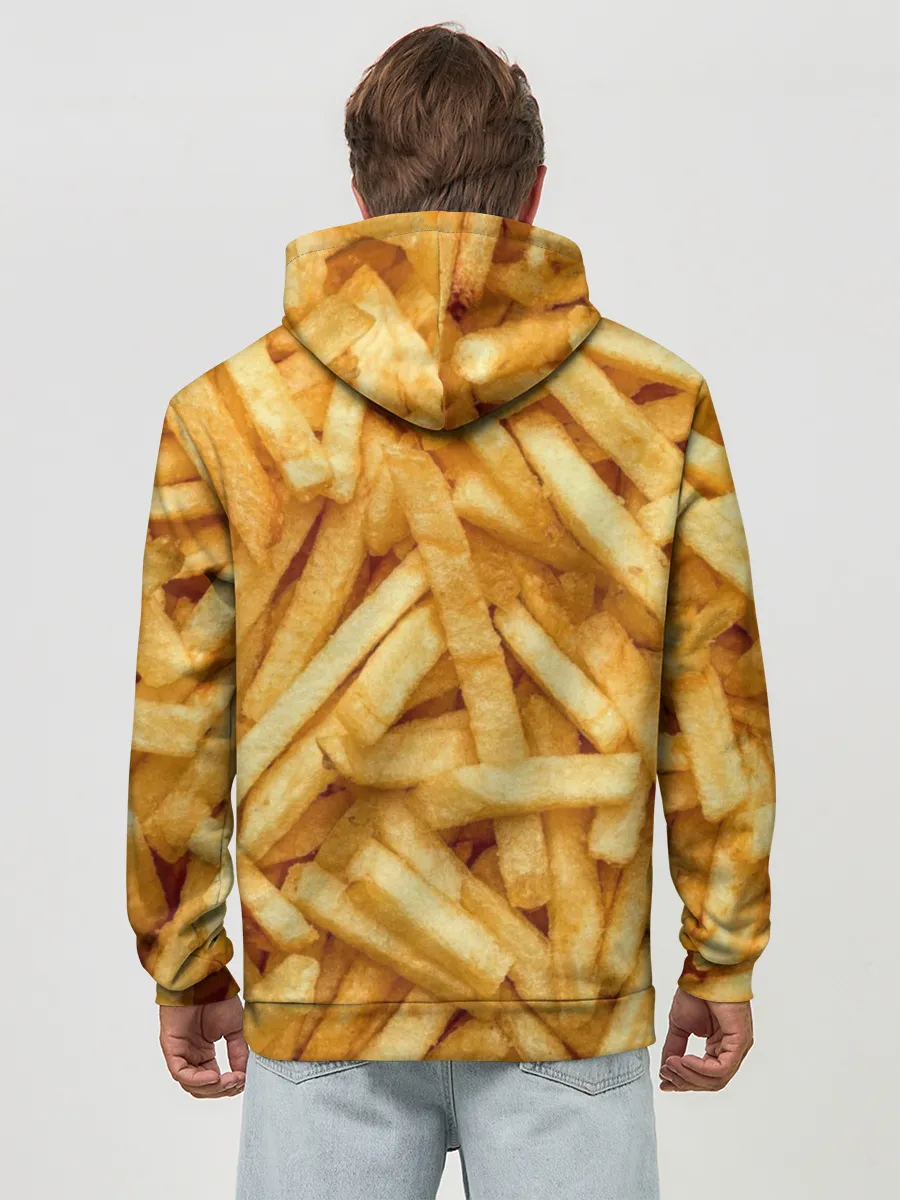 Худи мужской база хлопок / Картошка фри/Фастфуд