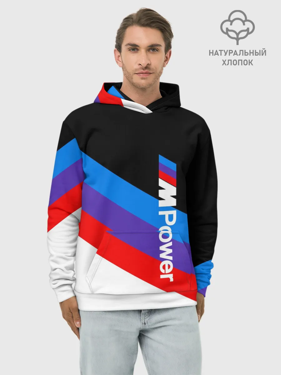 Худи мужской база хлопок / MPower BMW