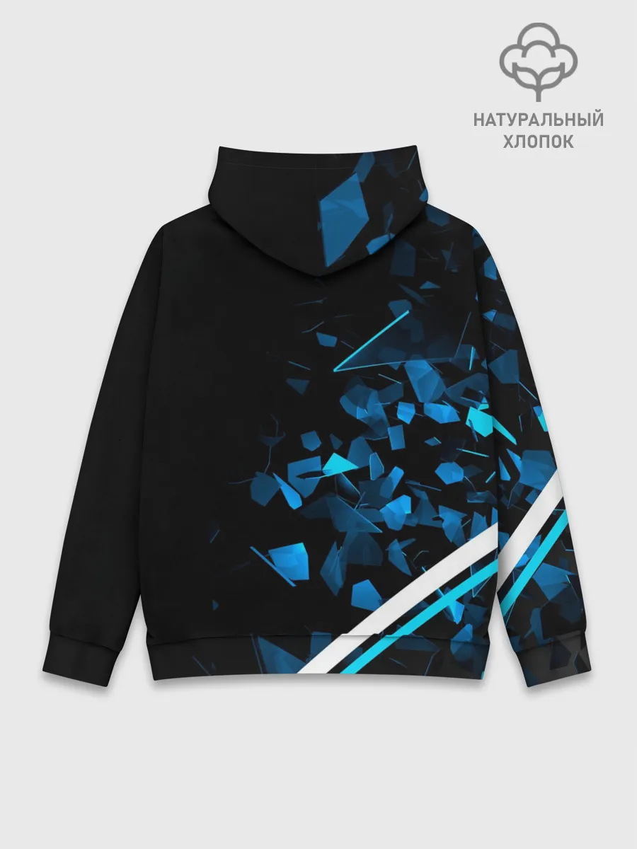 Худи мужской база хлопок / Mercedes AMG | Осколки стекла