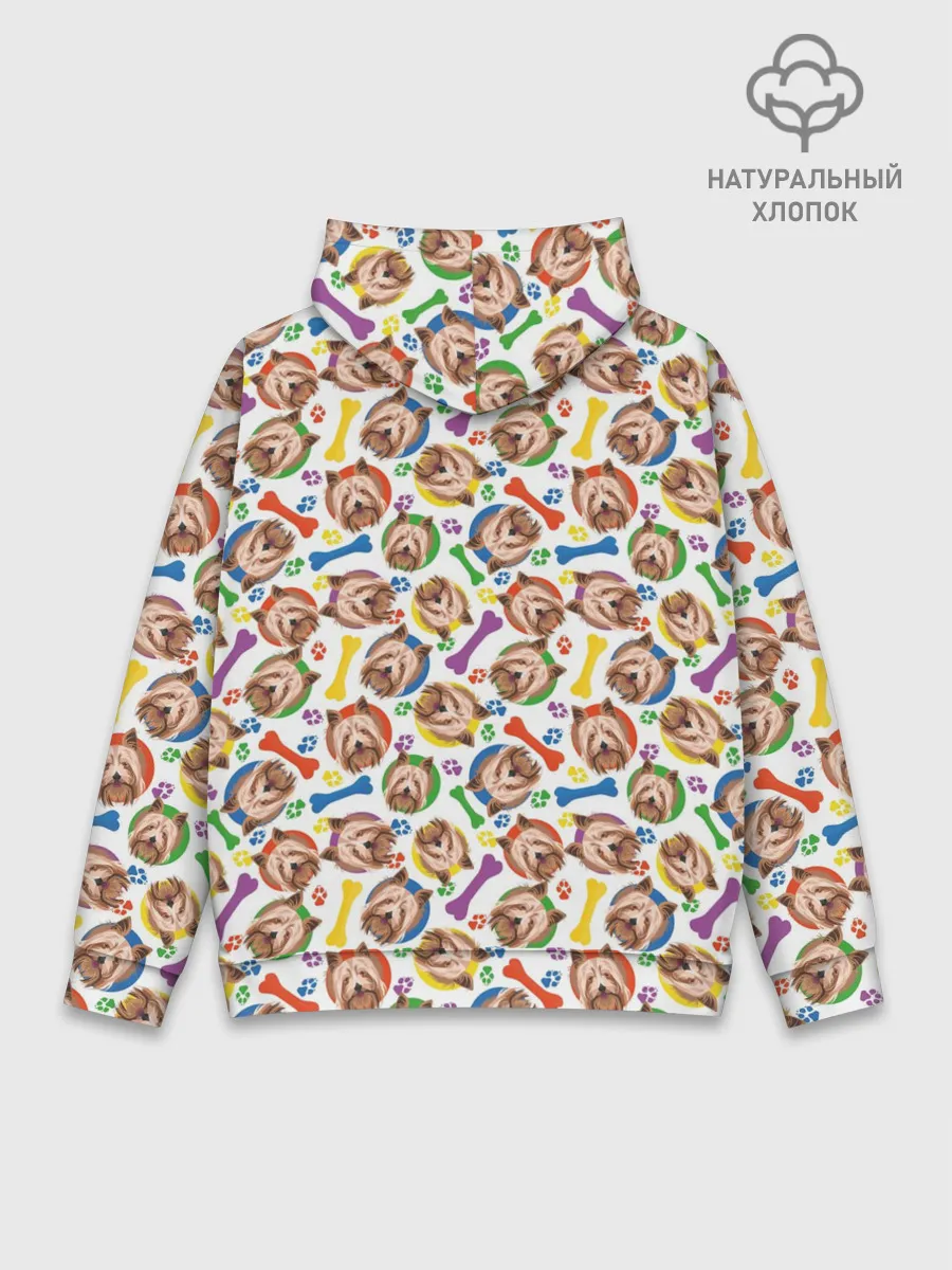 Худи мужской база хлопок / Йоркширский Терьер