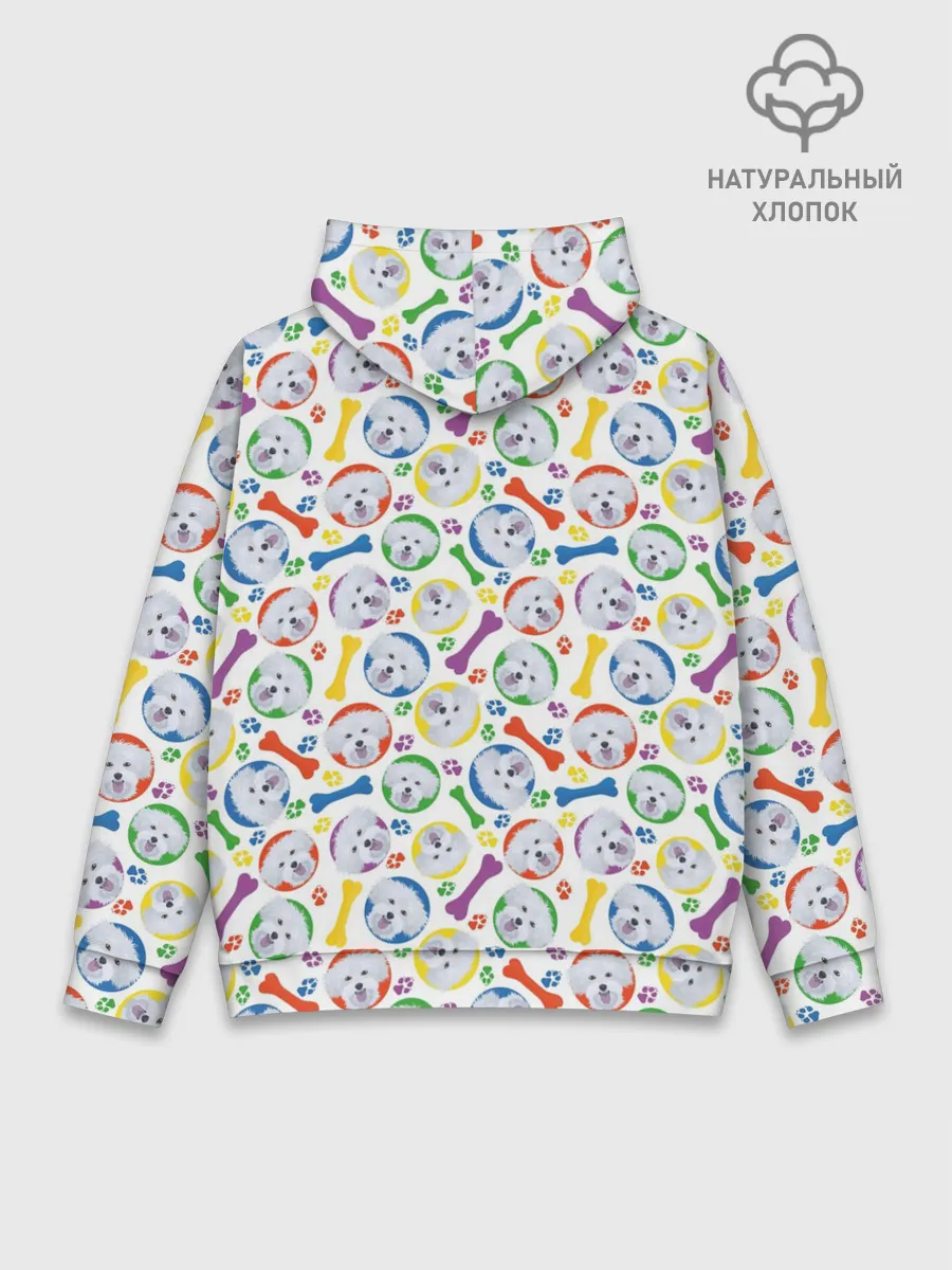 Худи мужской база хлопок / Мальтийская Болонка