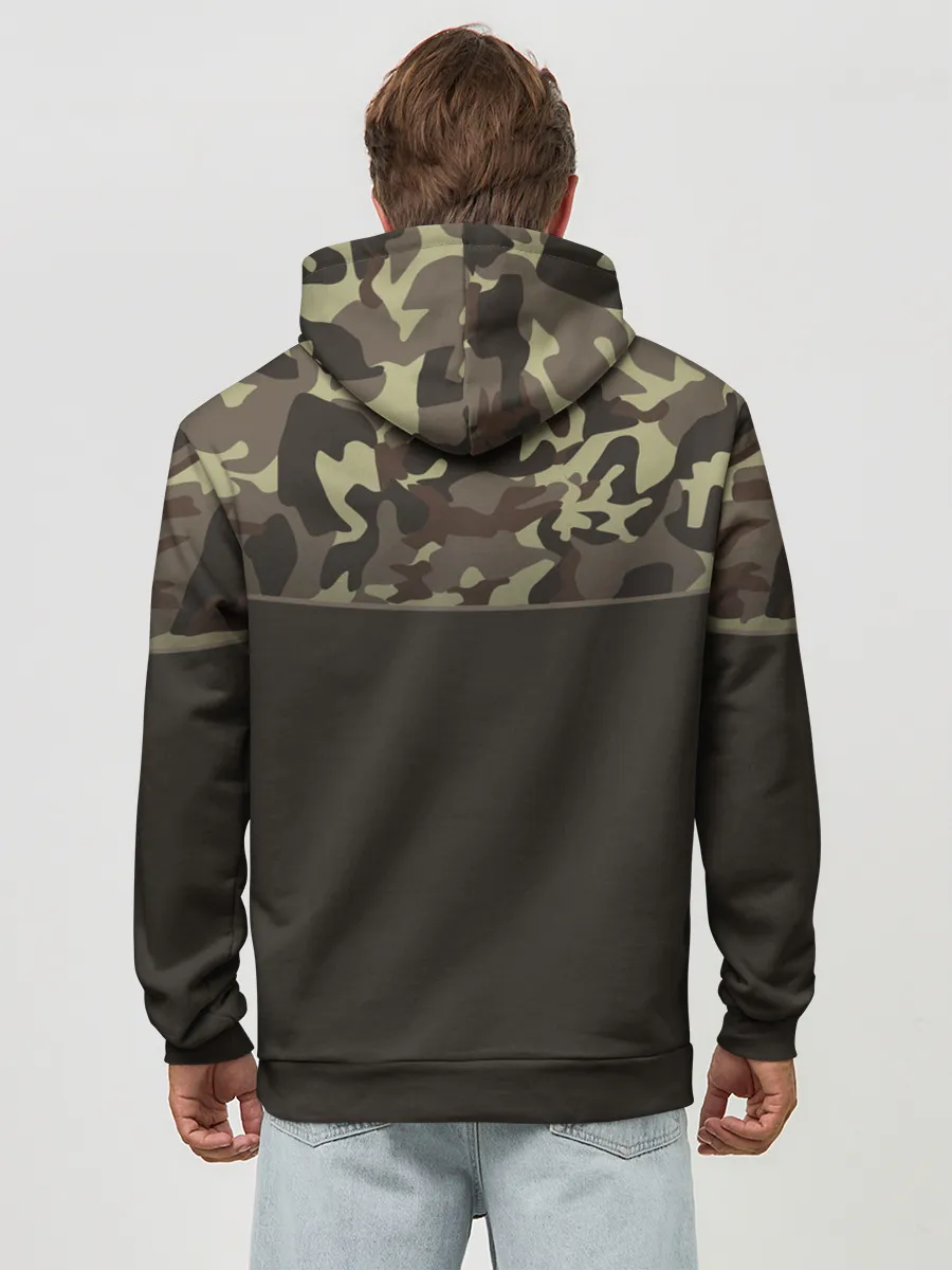 Худи мужской база хлопок / Камуфляж 3.0