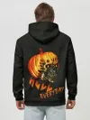 Худи мужской база хлопок / Helloween / череп тыква/ scull pumkin