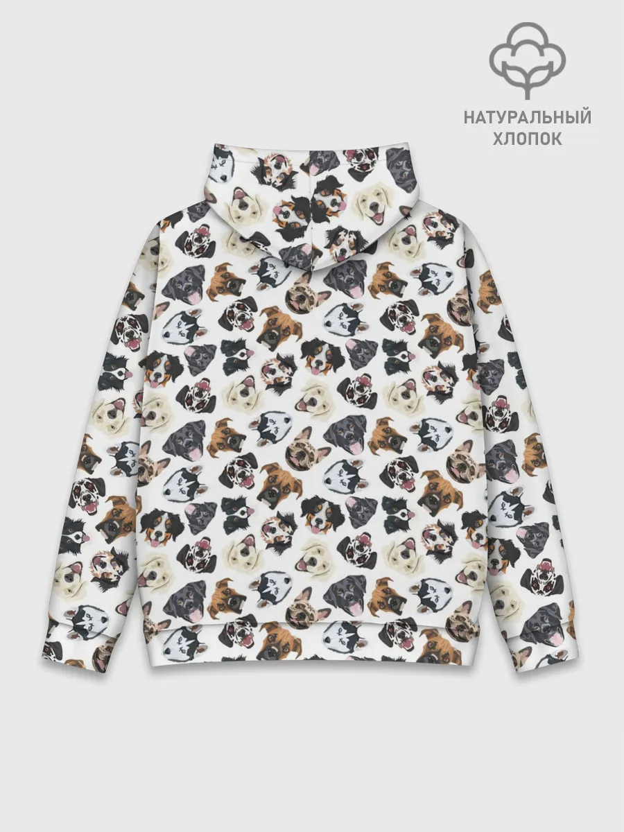 Худи мужской база хлопок / Разные Породы Собак