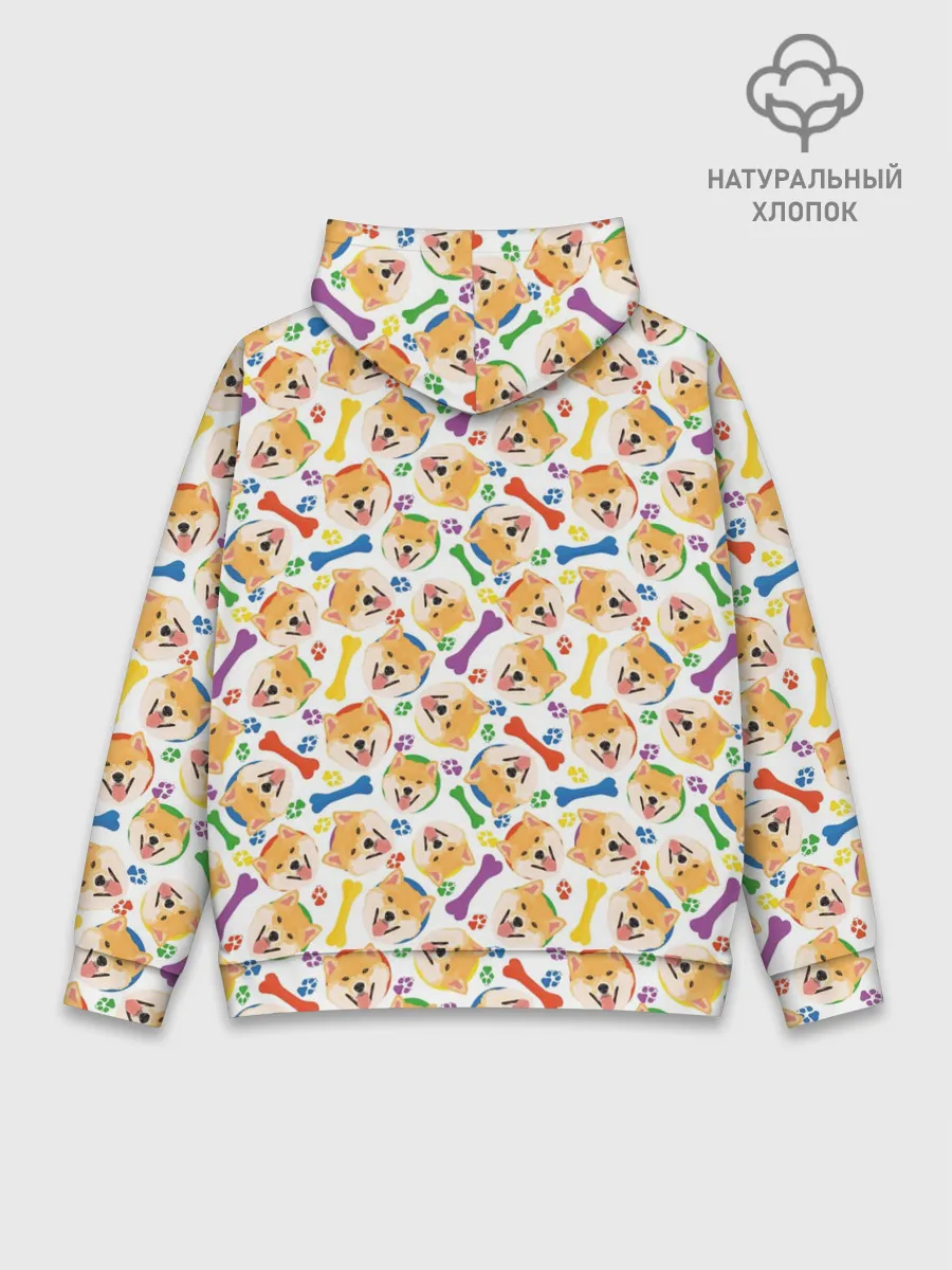 Худи мужской база хлопок / Сиба Ину