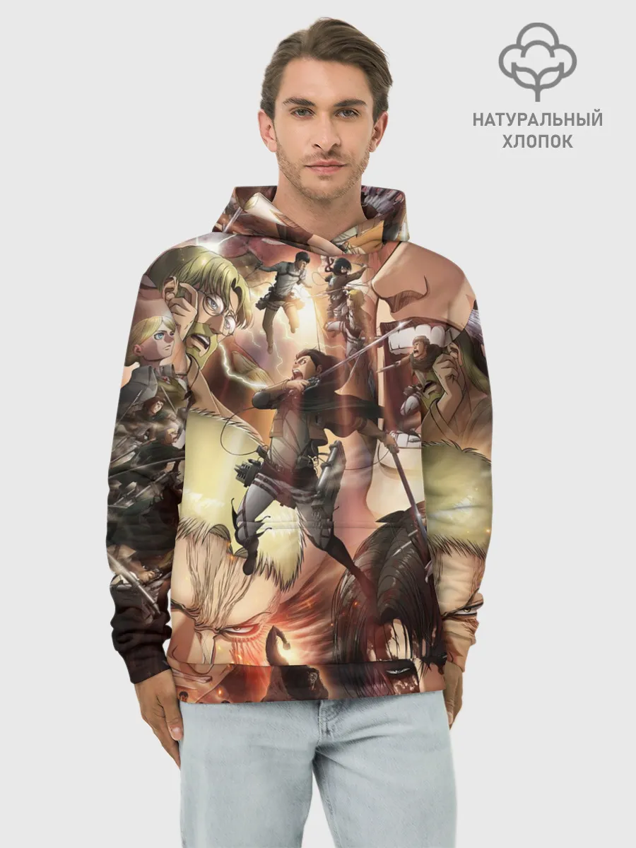 Худи мужской база хлопок / Противостояние АОТ