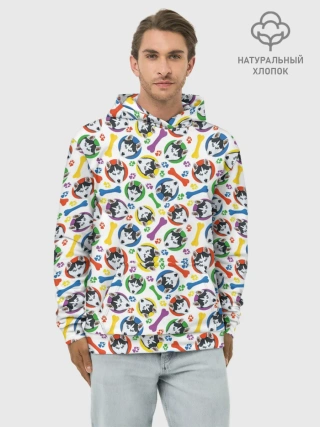 Худи мужской база хлопок / Хаски