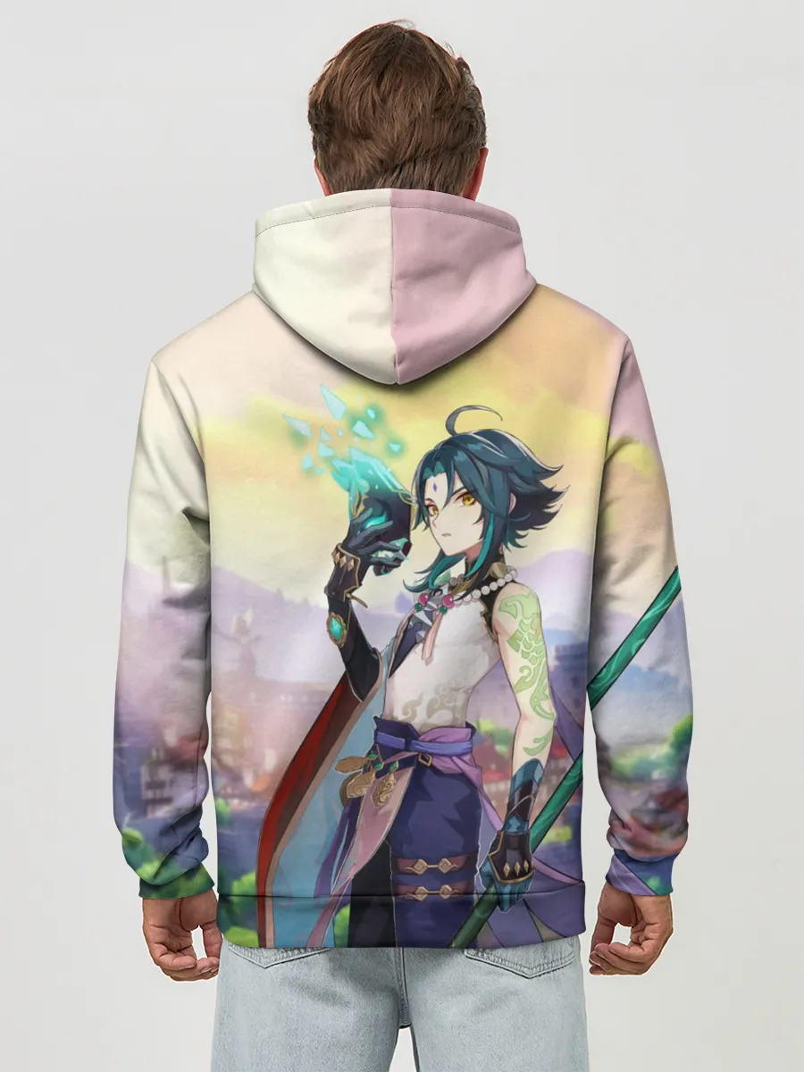 Худи мужской база хлопок / Xiao, Genshin Impact