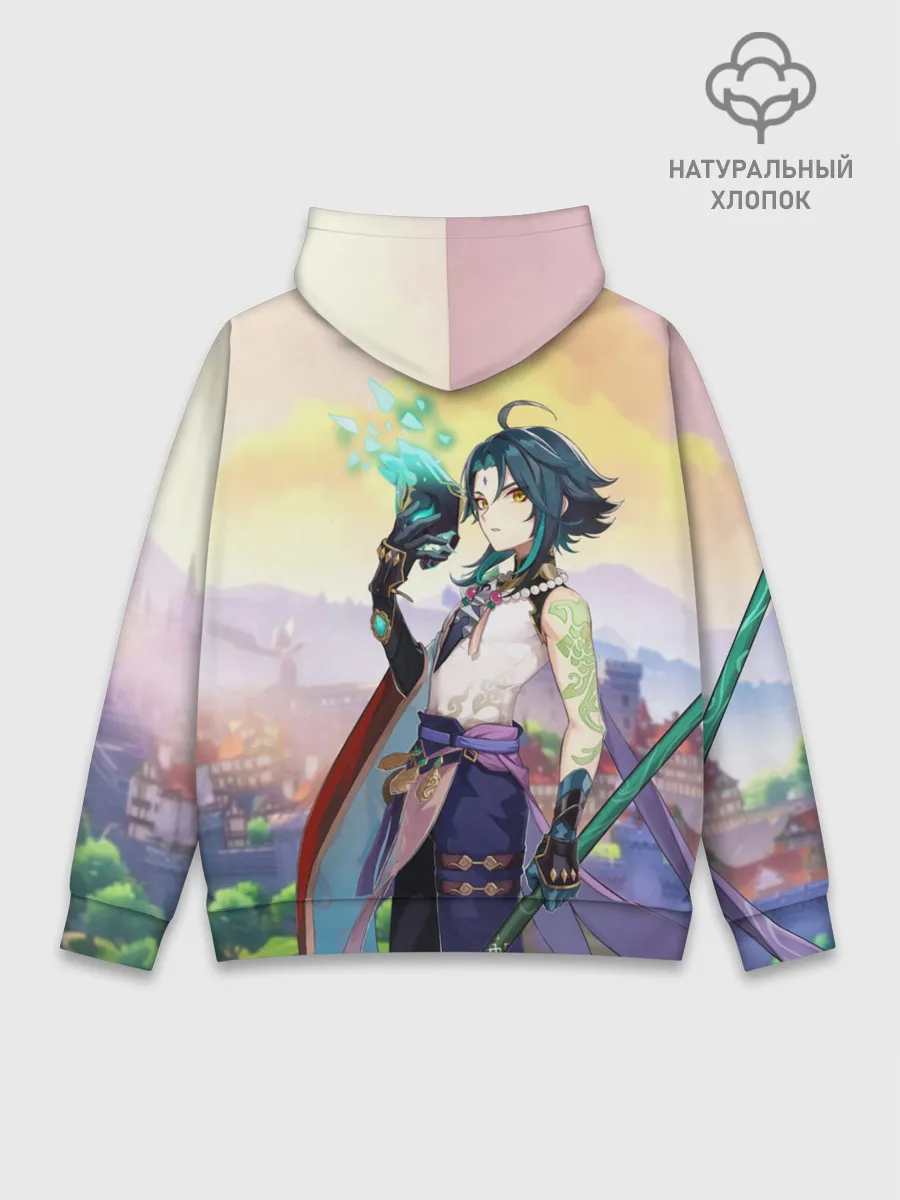 Худи мужской база хлопок / Xiao, Genshin Impact