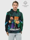 Худи мужской база хлопок / Молнии Майнкрафт