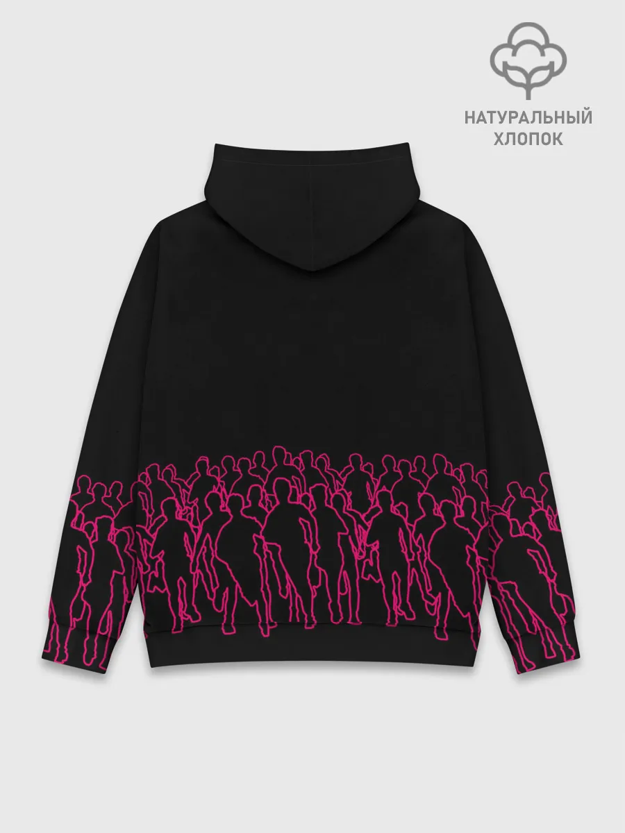 Худи мужской база хлопок / Игра в кальмара - на выживание
