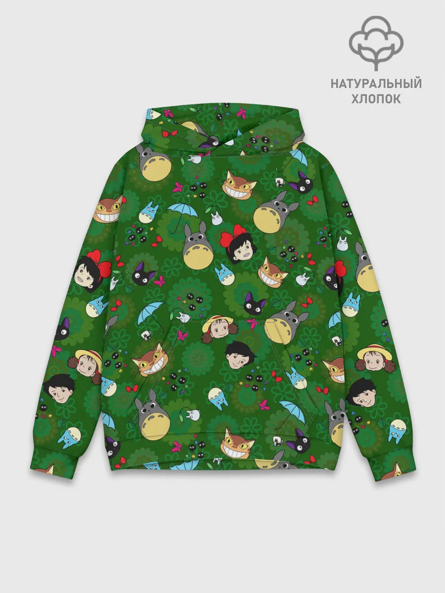Худи мужской база хлопок / Totoro&Kiki ALLSTARS