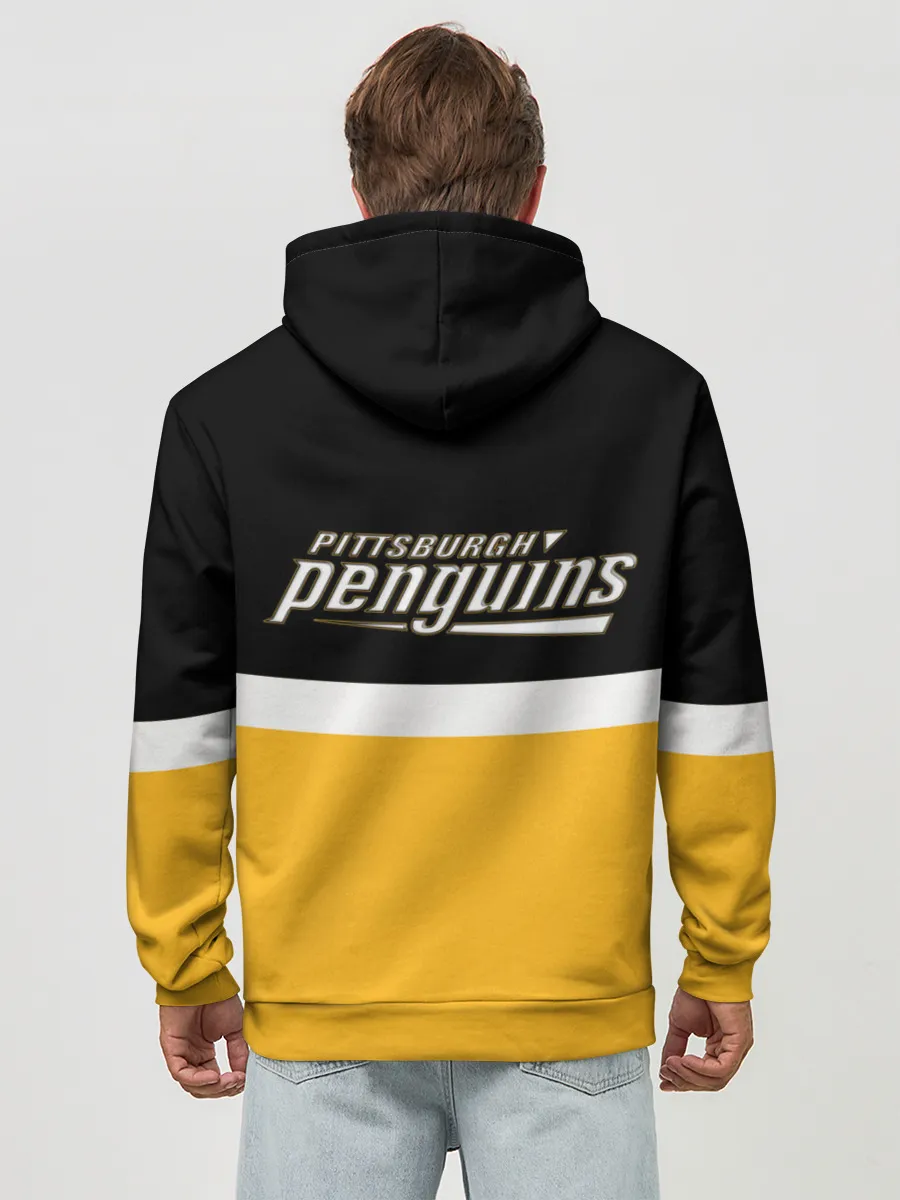 Худи мужской база хлопок / Питтсбург Пингвинз НХЛ