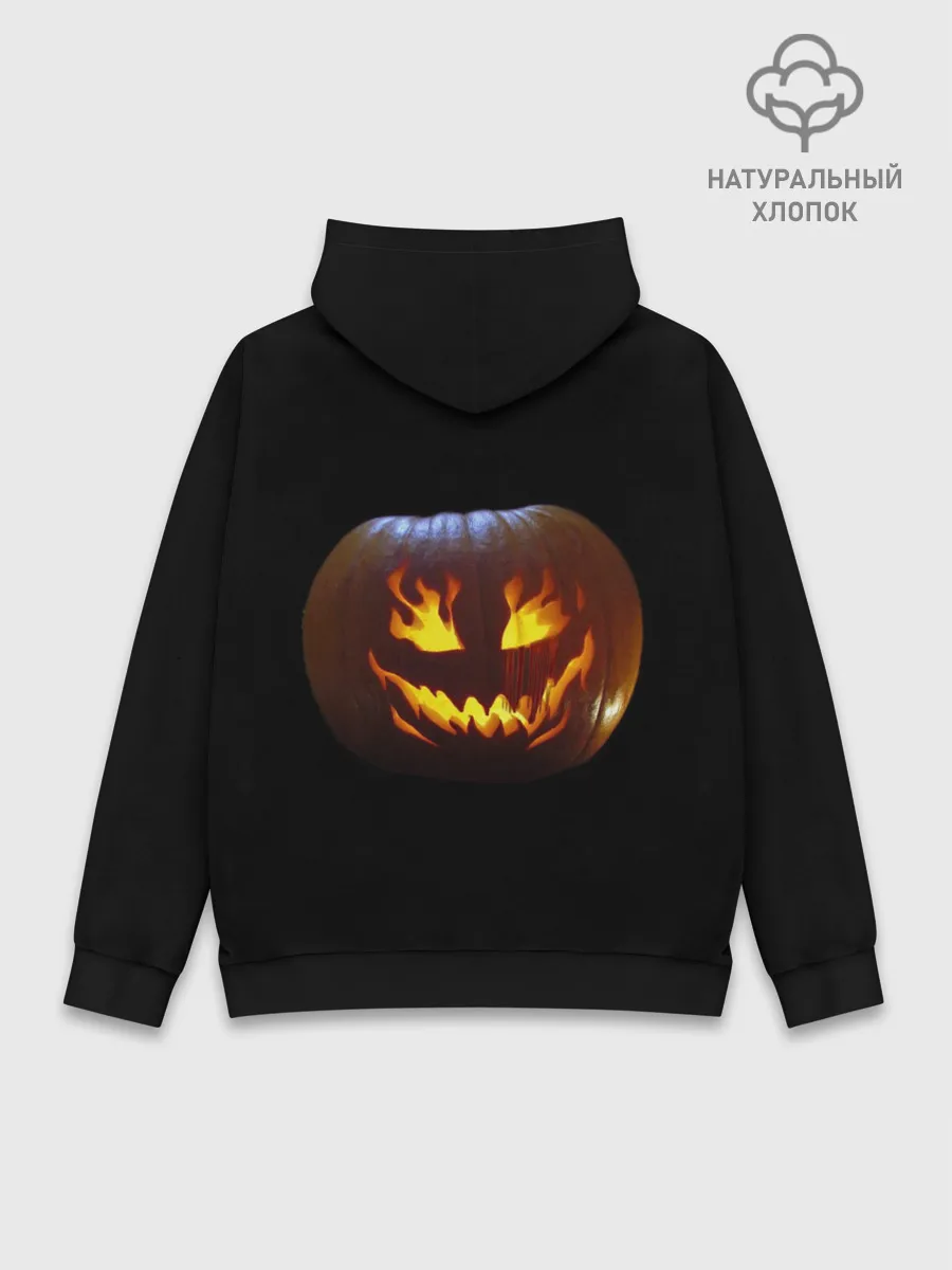 Худи мужской база хлопок / кровавая тыква