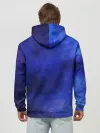 Худи мужской база хлопок / Синее размытие