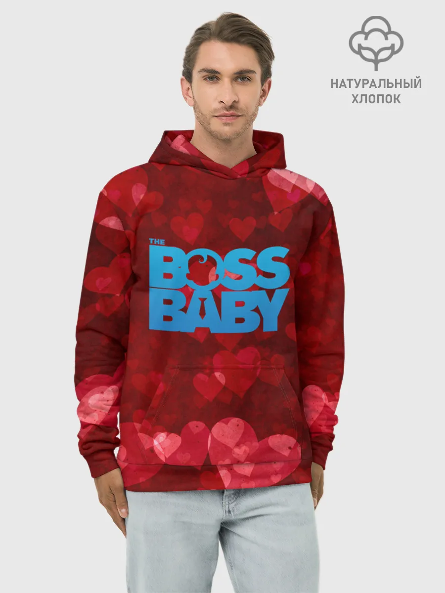 Худи мужской база хлопок / The Boss Baby Love