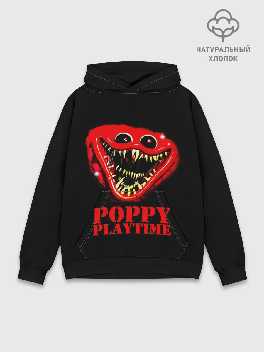 Худи мужской база хлопок / ХАГГИ ВАГГИ Poppy Playtime