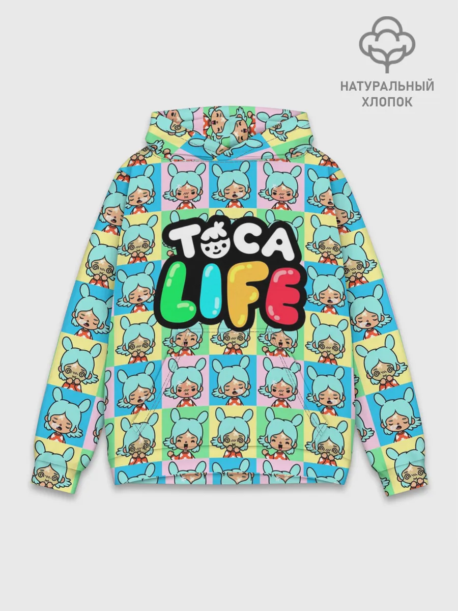 Худи мужской база хлопок / Toca Boca logo | Тока Бока Рита