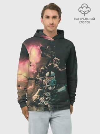 Худи мужской база хлопок / Моя банда Раст