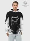 Худи мужской база хлопок / Мяуталлика / Meowtallica.