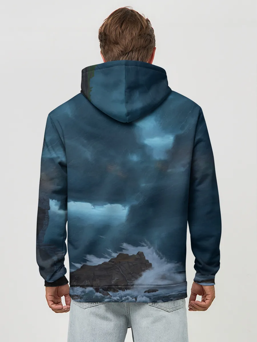 Худи мужской база хлопок / НОЧНОЙ МАЯК