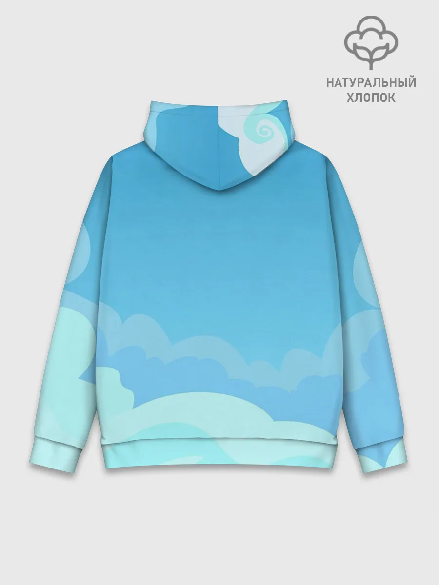 Худи мужской база хлопок / Небо после грозы