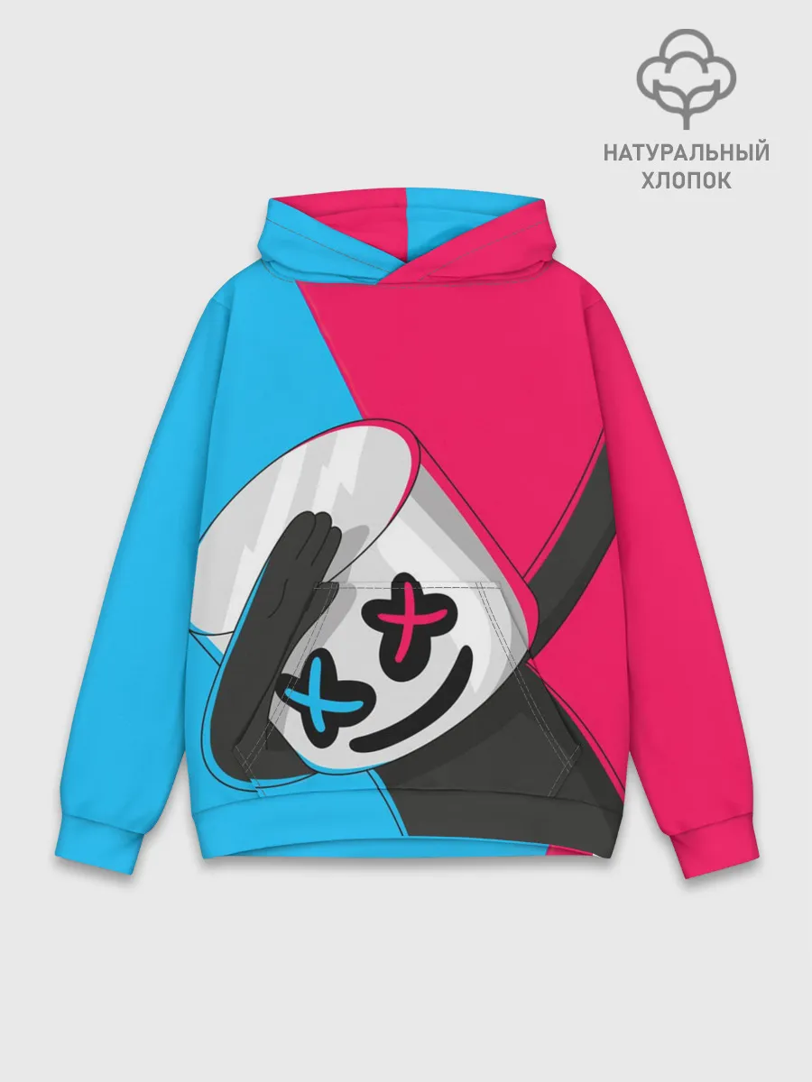 Худи мужской база хлопок / New Marshmello