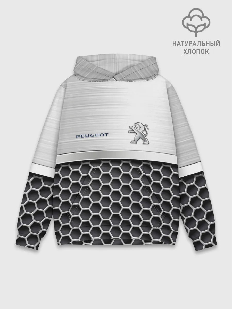 Худи мужской база хлопок / Peugeot | Стальная решетка
