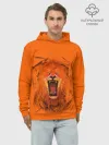 Худи мужской база хлопок / ЛЕВ СКВОЗЬ ТКАНЬ