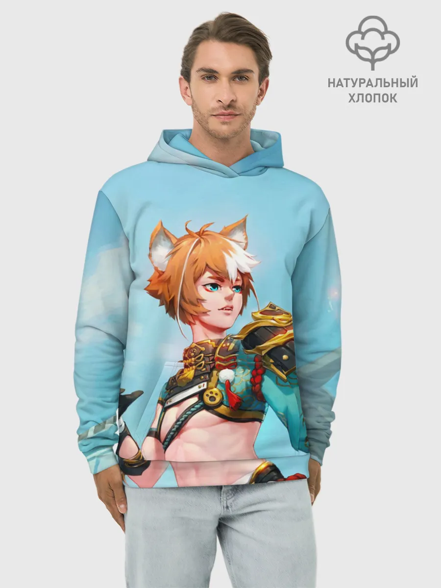 Худи мужской база хлопок / Горо Genshin Impact