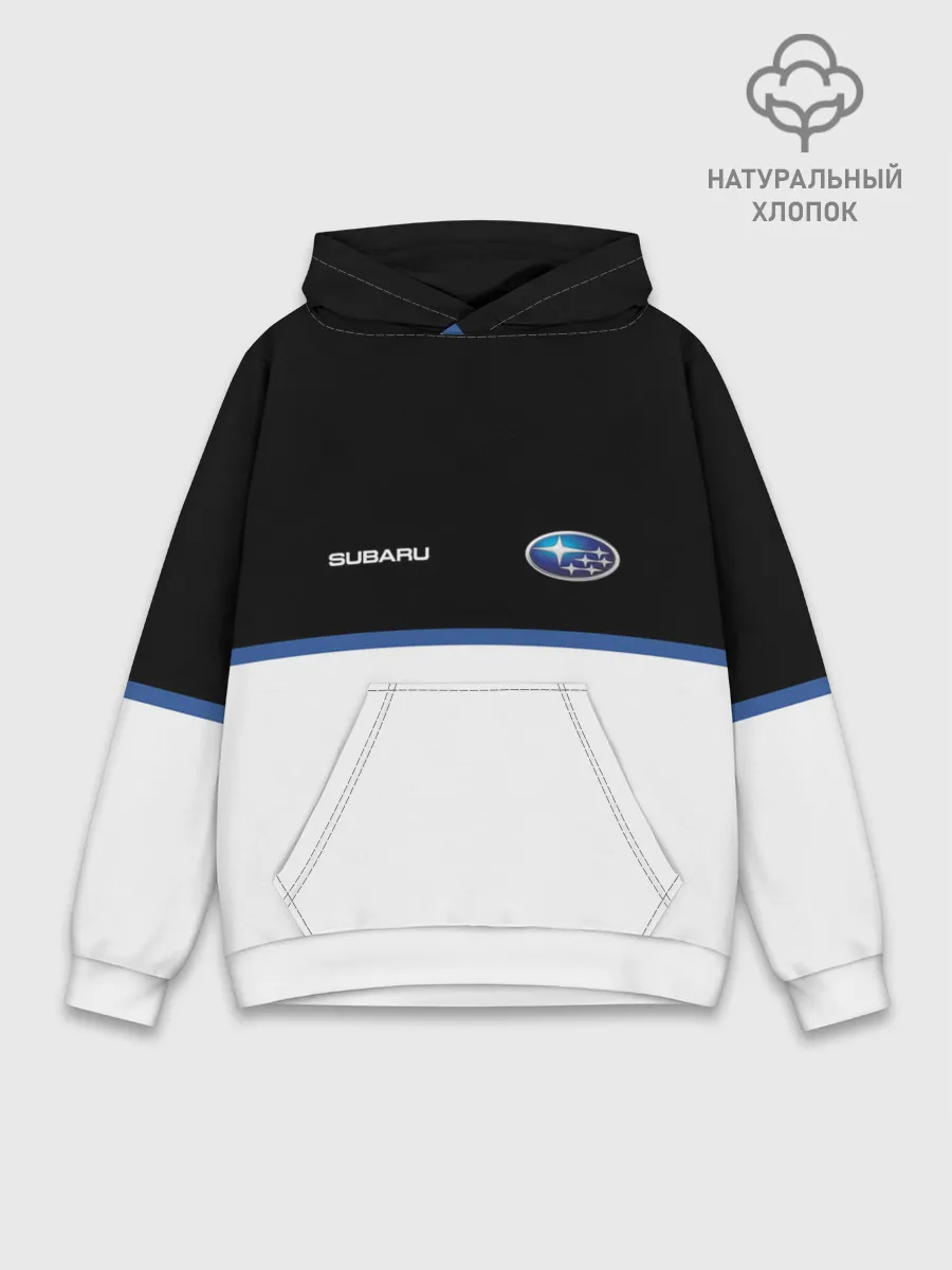 Худи мужской база хлопок / Subaru | Два цвета