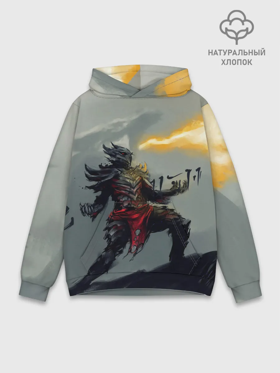 Худи мужской база хлопок / Dragonborne is here