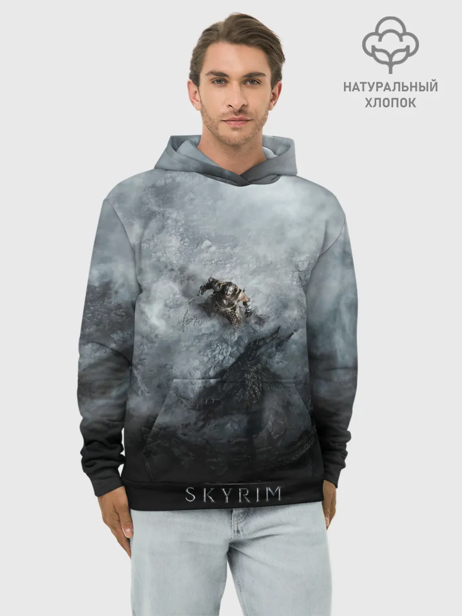 Худи мужской база хлопок / Победа над драконом