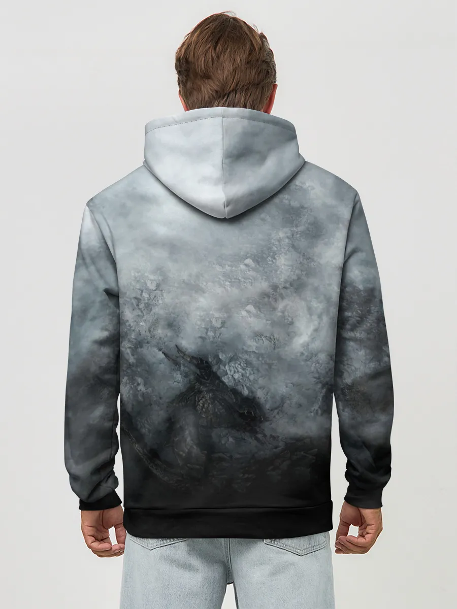 Худи мужской база хлопок / Победа над драконом