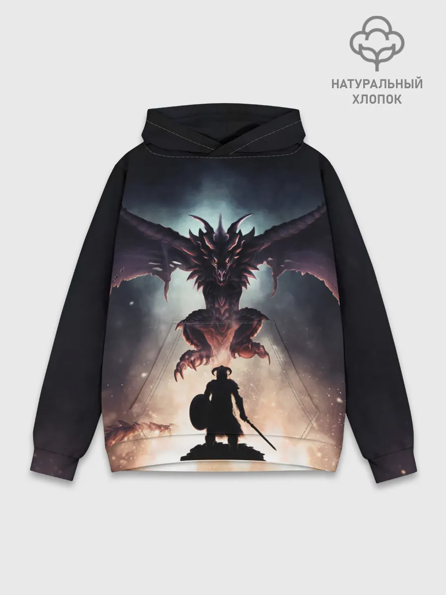 Худи мужской база хлопок / Да начнётся битва