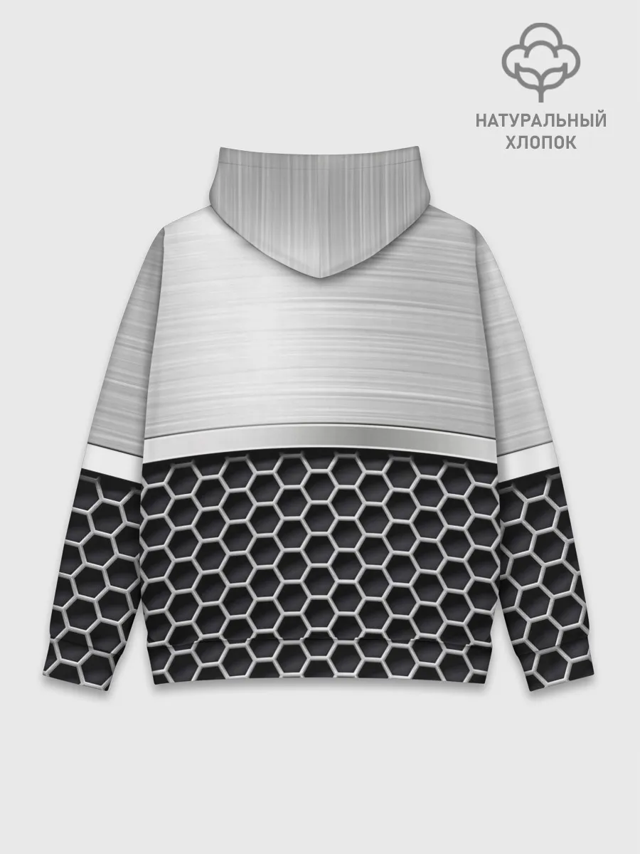 Худи мужской база хлопок / Шевроле | Стальная решетка