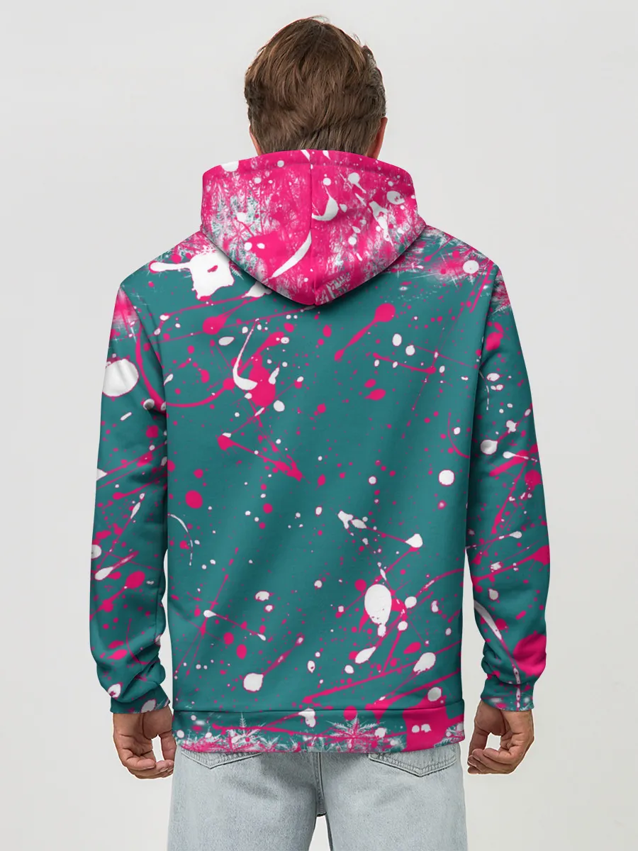 Худи мужской база хлопок / ИГРА В КАЛЬМАРА SQUID GAME КУКЛА